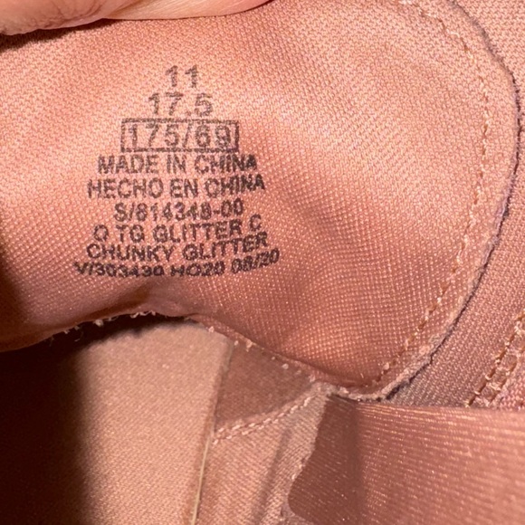 EUC glitter rose gold combat waterproof boots with zipper or lace-up option - Picture 8 of 8